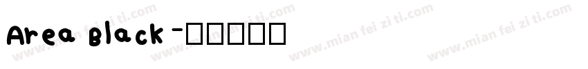 Area Black字体转换
